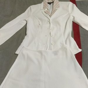 Off white skirt suit